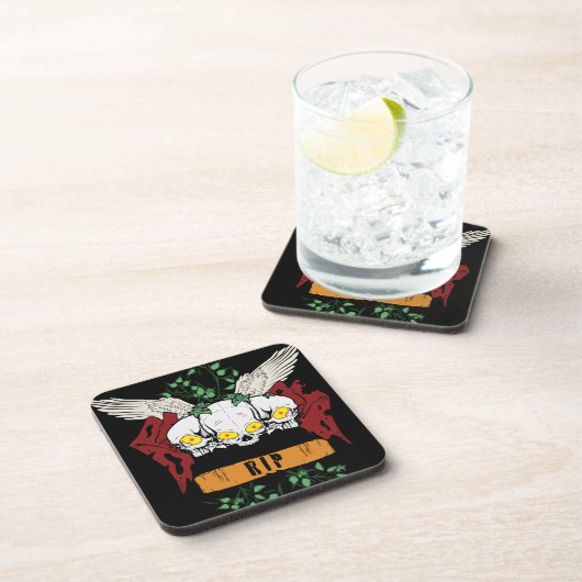 RIP Evil Skulls Getränkeuntersetzer (Rechte Seite)