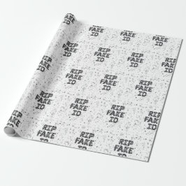RIP Fake I.D. 21. Geburtstagswrapping Paper Geschenkpapier