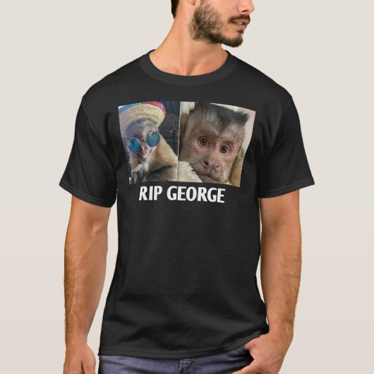 RIP GEORGE THE TIK TOK MONKEY WICHTIGE T - Shirt (Vorderseite)