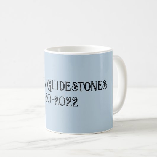 RIP Georgia Guidestones Kaffeetasse (VorderseiteRechts)