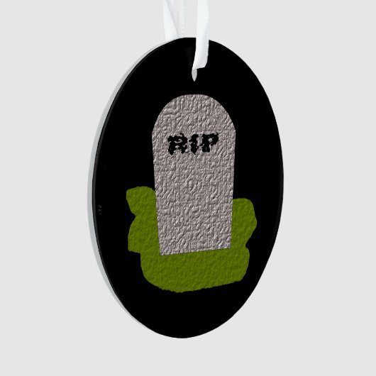 RIP Grabstein Akrylorische Ornamente (Vorderseite)