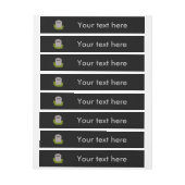 RIP Grabstein Anpassbare Labels Rundum-Adressaufkleber (Bogen)