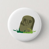 RIP Grabstein Button (Vorderseite)