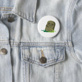 RIP Grabstein Button (Beispiel)