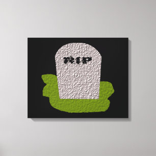 RIP Grabstein Canvas Print Leinwanddruck