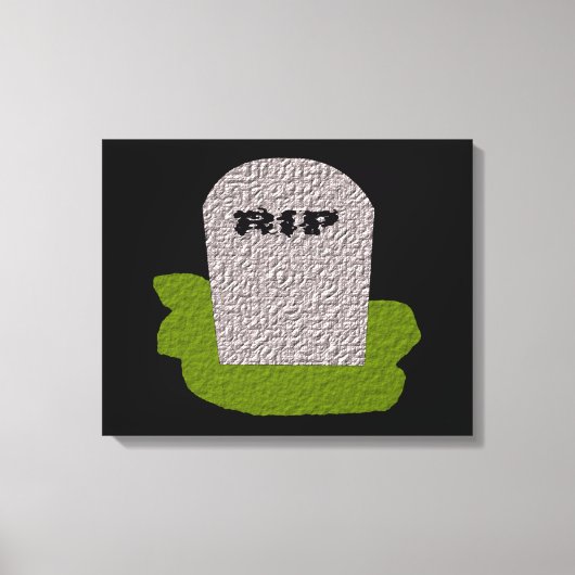 RIP Grabstein Canvas Print Leinwanddruck (Vorderseite)
