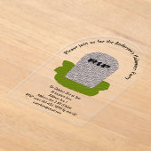 RIP Grabstein Custom Acryleinladungen (Ablage )