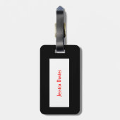 RIP Grabstein Custom Luggage Tag Gepäckanhänger (Rückseite vertikal)