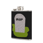 RIP Grabstein Flasche Flachmann (Links)