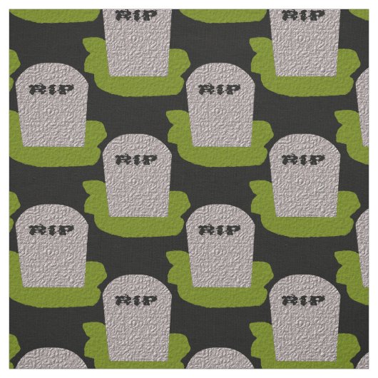 RIP Grabstein Floßgewebe Stoff (Muster)