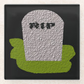 RIP Grabstein Glasuntersetzer (Vorderseite)