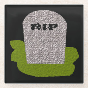 RIP Grabstein Glasuntersetzer