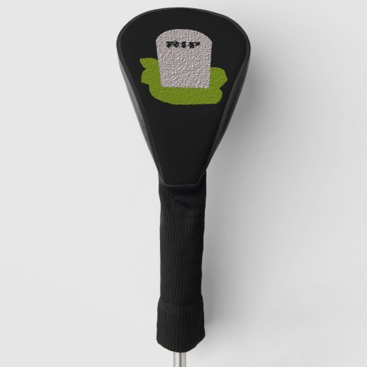 RIP Grabstein Golf Driver Coach Headcover (Vorderseite)
