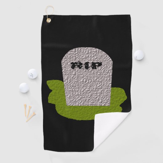 RIP Grabstein Golf Handtuch (Insitu)