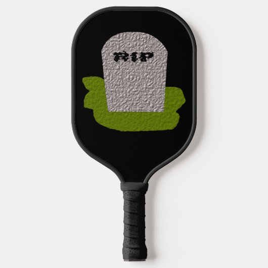 RIP Grabstein Halloween Pickleball Schläger (Vorderseite)