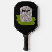 RIP Grabstein Halloween Pickleball Schläger (Rückseite)