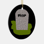 RIP Grabstein Happy Halloween Custom Keramikornament (Rechts)