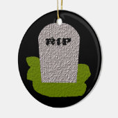 RIP Grabstein Happy Halloween Custom Keramikornament (Links)