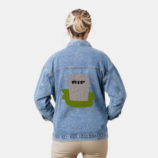 RIP Grabstein Jeansjacke (Modell)