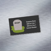 RIP Grabstein Magnetkarten Magnetische Visitenkarte (Beispiel)