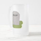 RIP Grabstein Mattiert Glass Tasse (Vorderseite Links)