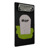 RIP Grabstein Mini Zwischenablage Klemmbrett (Schrägansicht)