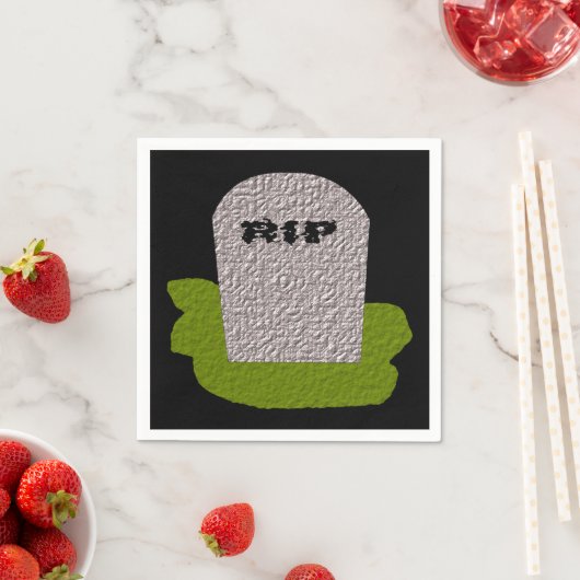 RIP Grabstein Paper Napkins Serviette (Beispiel)