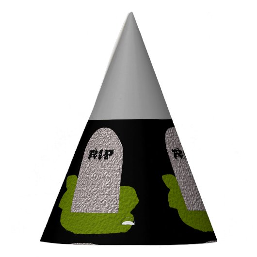 RIP Grabstein Party Partyhütchen (Links)