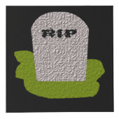 RIP Grabstein Personalisiert Würfel (Vorderseite)
