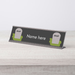 RIP Grabstein Personalisierter Schreibtisch Unters Schreibtischnamensplakette
