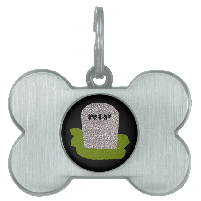 RIP Grabstein Pet-Tag Tiermarke (Vorderseite)