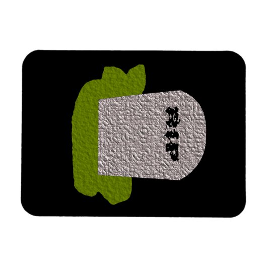 RIP Grabstein Premium Magnet (Horizontal)