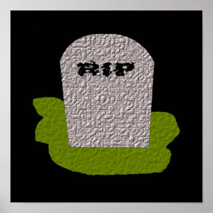 RIP Grabstein Print Poster