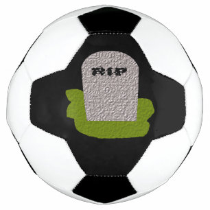 RIP Grabstein Soccer Ball