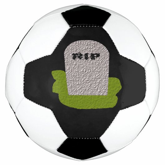 RIP Grabstein Soccer Ball (Vorderseite)