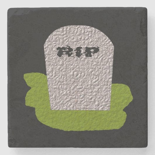 RIP Grabstein Stone Untersetzer (Vorderseite)