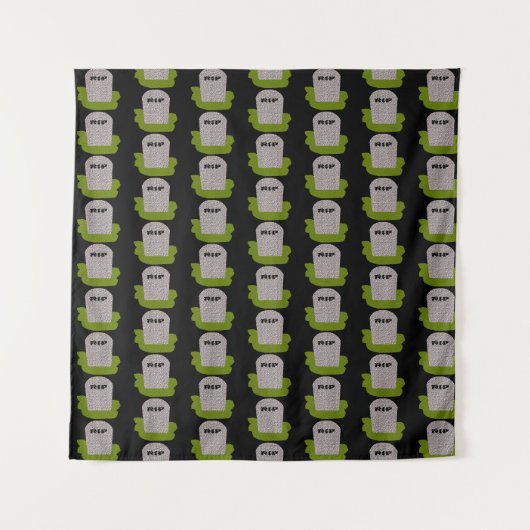 RIP Grabstein Tapestry Wandteppich (Vorderseite (Horizontal))