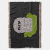RIP Grabstein Throw Blanket Decke (Vorderseite Vertikal)