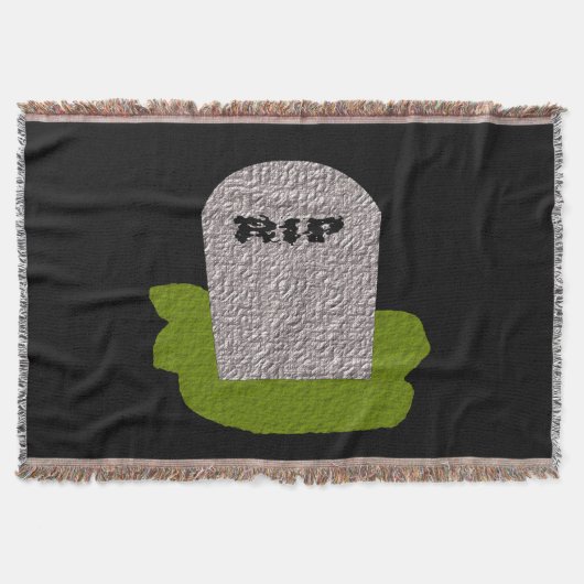 RIP Grabstein Throw Blanket Decke (Vorderseite)