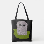 RIP Grabstein Tote Tasche (Rückseite)