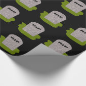 RIP Grabstein Wrapping Paper Geschenkpapier (Ecke)