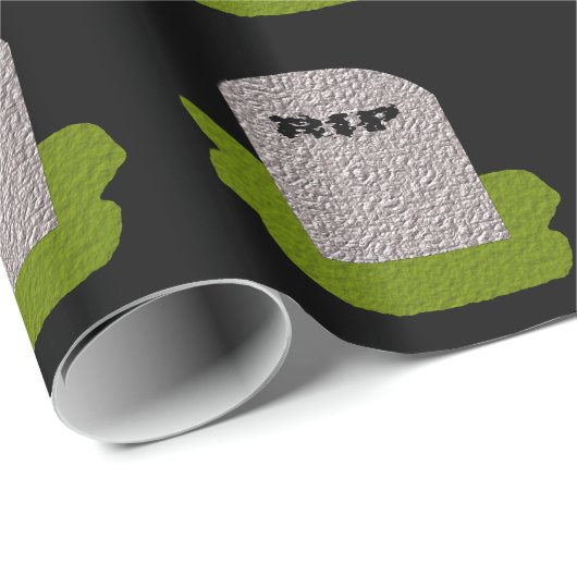 RIP Grabstein Wrapping Paper Geschenkpapier (Rolleneckpunkt)