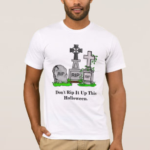 RIP Grave Markers Funny Halloween T - Shirt