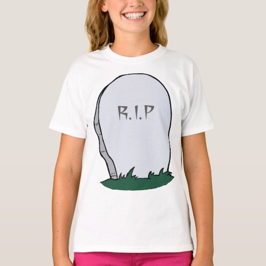 RIP Gravestone Friedhof T - Shirt (Vorderseite)