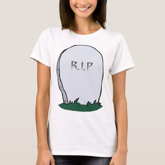 RIP Gravestone Friedhof T - Shirt (Vorderseite)