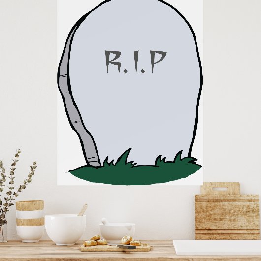 RIP Gravestone Poster (Küche)