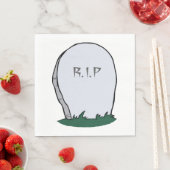 RIP Gravestone Serviette (Beispiel)