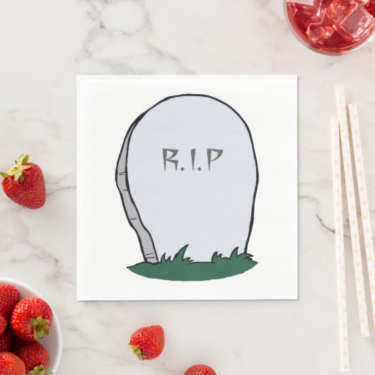 RIP Gravestone Serviette (Beispiel)