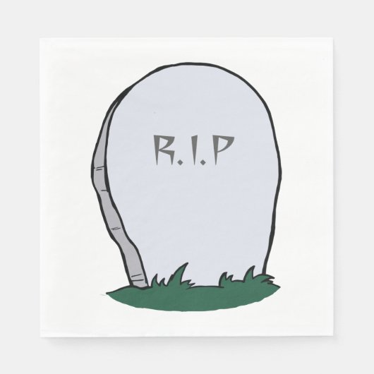 RIP Gravestone Serviette (Vorderseite)