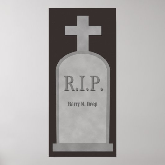 RIP Halloween Barry M. Deep Grabstein Poster (Vorne)